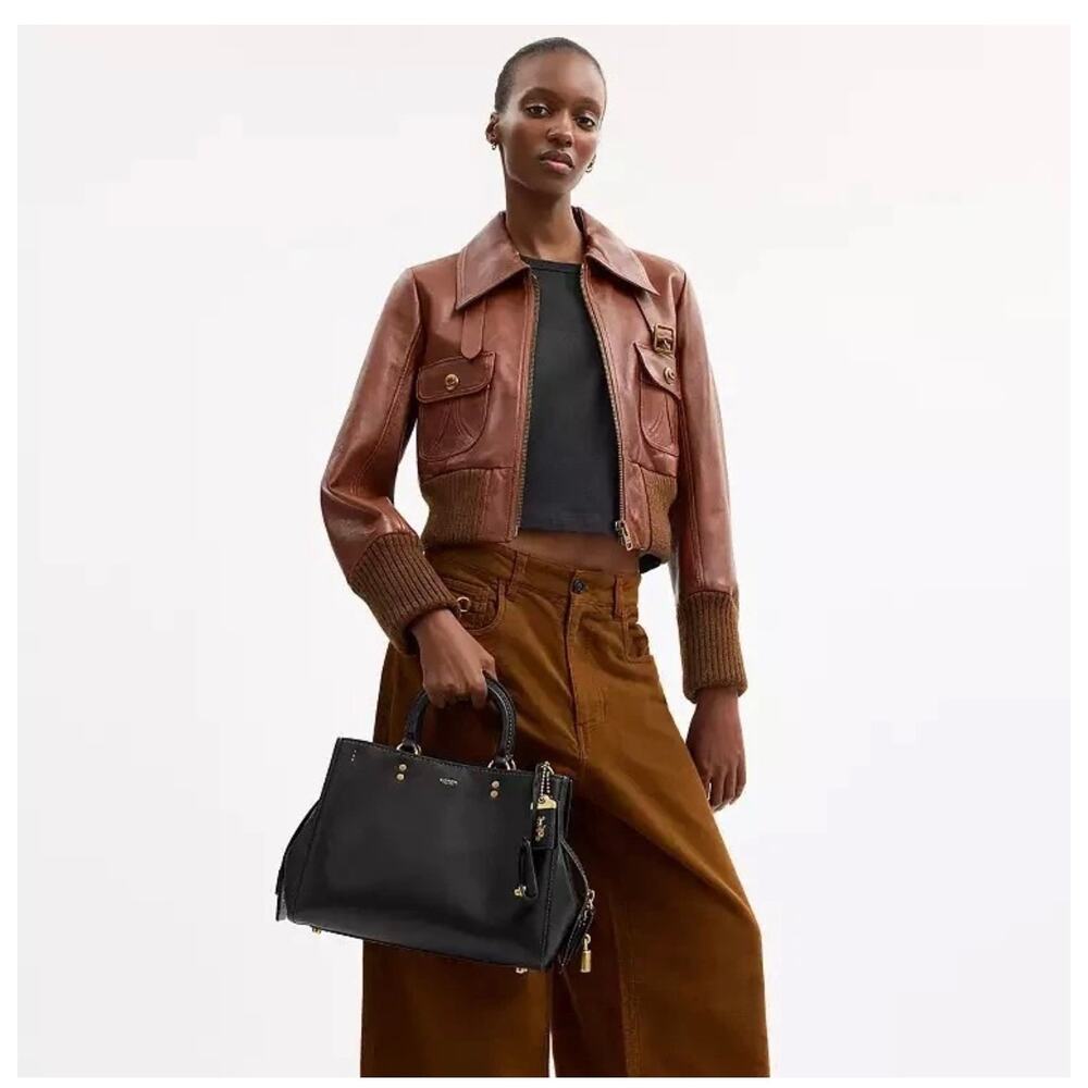 Coach Rogue Bag 31 Shoulder/Crossbody In Leather/Brass/Black CCX23 NWT - Picture 8 of 9